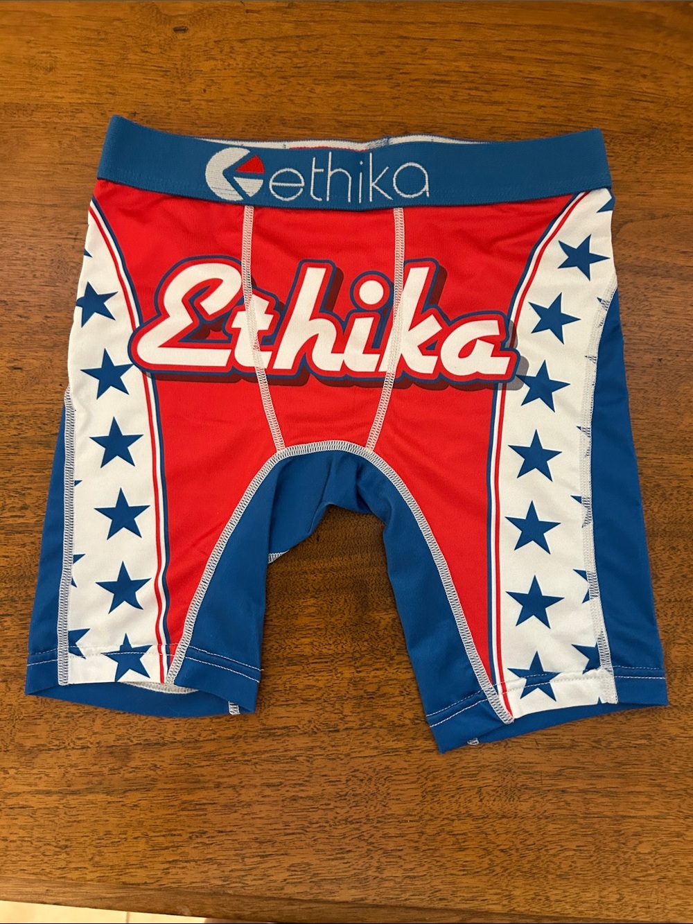 Ethika Boy’s Compression Shorts Patriotic Style. Medium